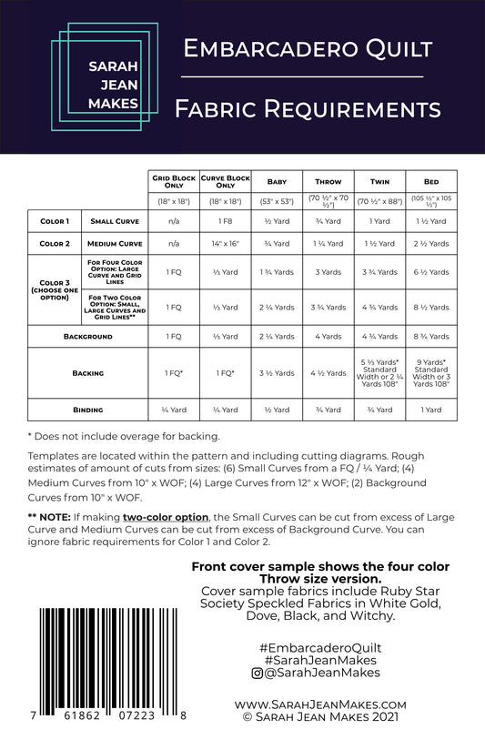 Embarcadero Quilt-printed pattern