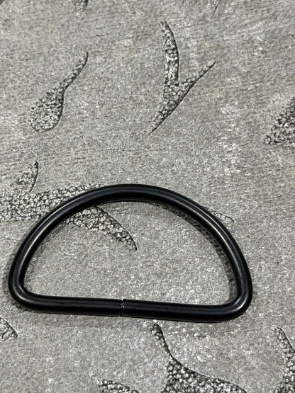 1.5 inch (38mm) Matte Black D ring 2 pack