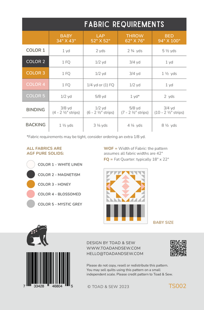 Open Road Quilt - Printed Pattern