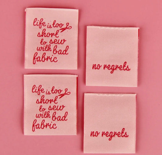 Life’s to short-sewing label -Kati Cupcakes
