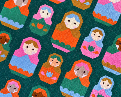 Pen and Paper | Nesting Dolls Quilt Pattern