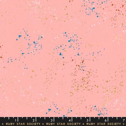 Speckled Metallic Cotton Candy Pink