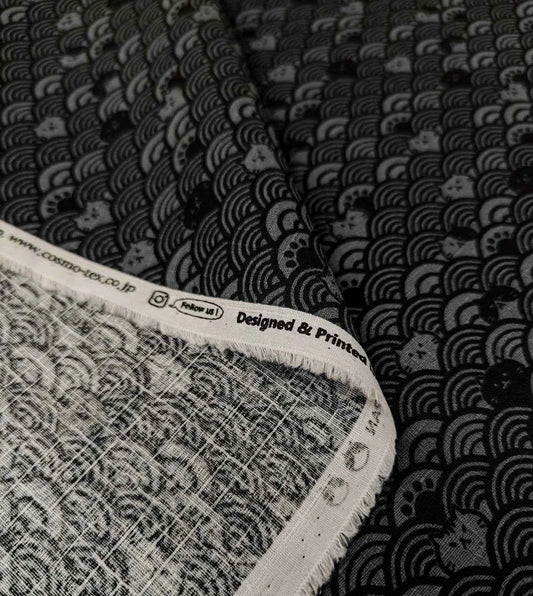 Cosmo | Wave Cats | Black with Grey