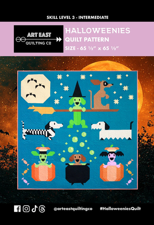 Halloweenies | Paper Pattern | Art East Quilting Co.