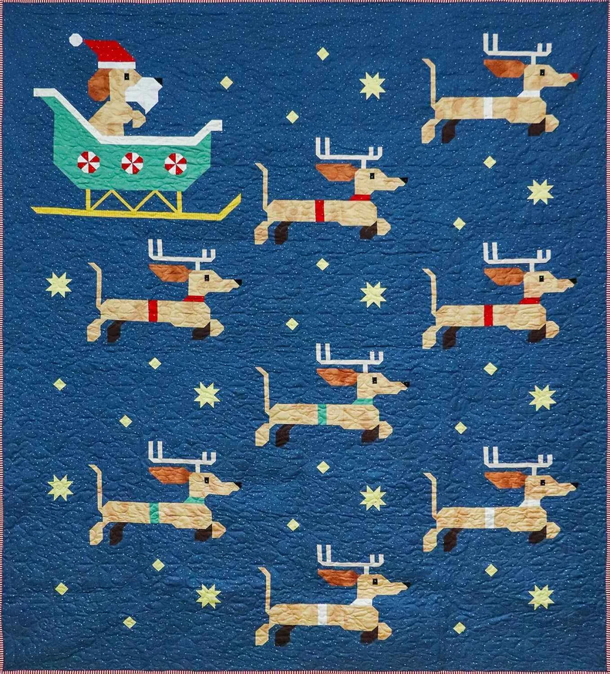 Dachshund Through the Snow | Paper Pattern | Art East Quilting Co.