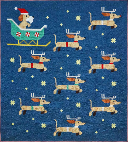 Dachshund Through the Snow | Paper Pattern | Art East Quilting Co.