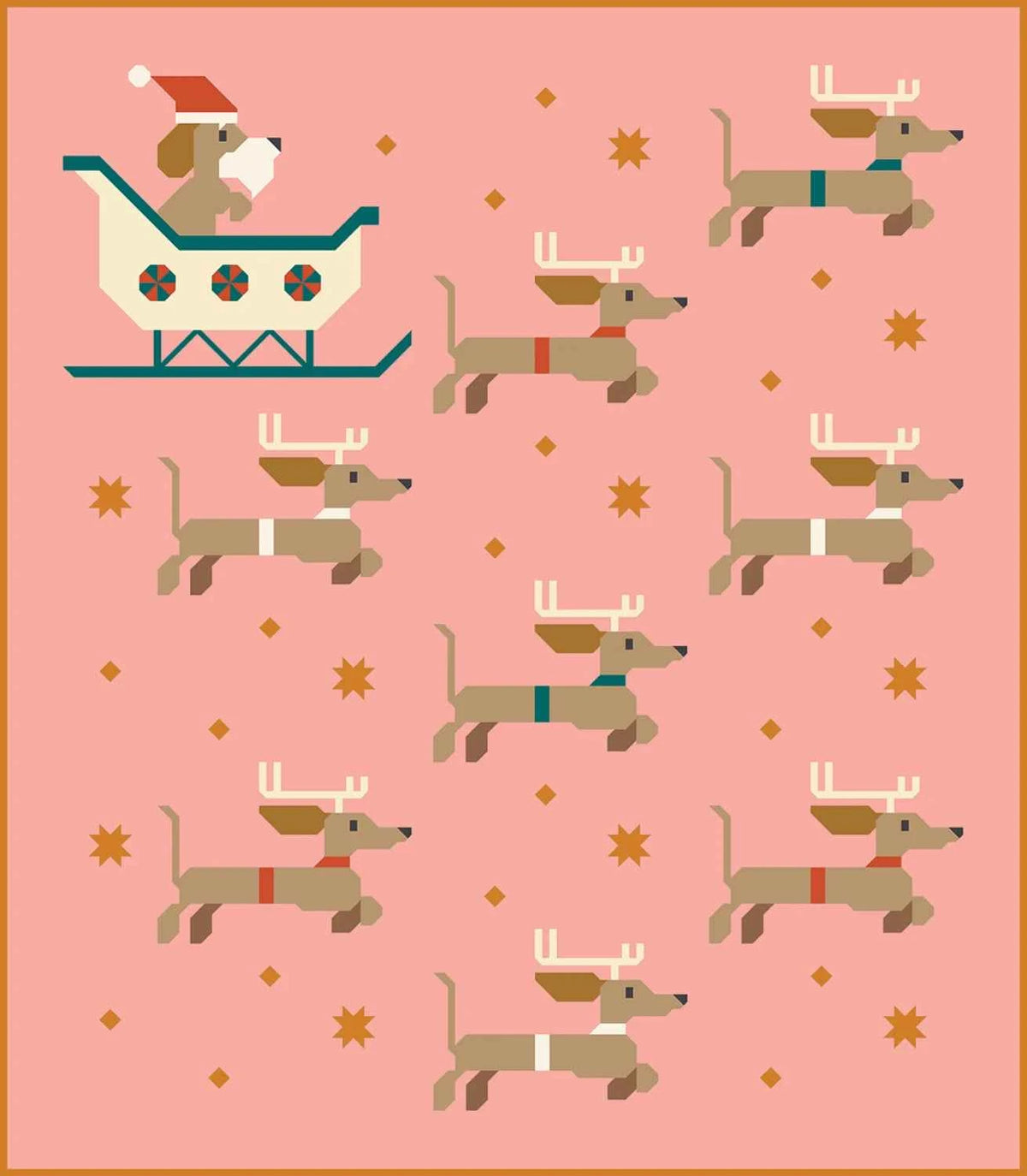 Dachshund Through the Snow | Paper Pattern | Art East Quilting Co.