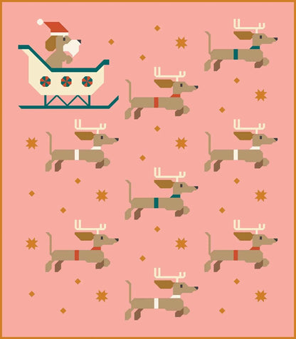 Dachshund Through the Snow | Paper Pattern | Art East Quilting Co.