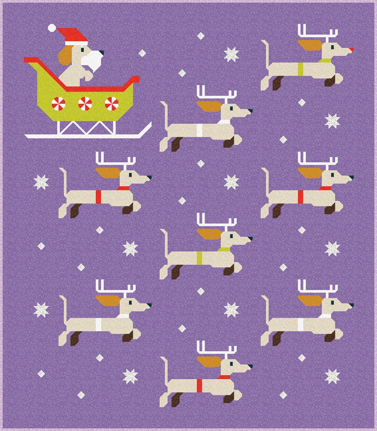 Dachshund Through the Snow | Paper Pattern | Art East Quilting Co.