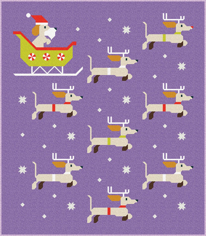 Dachshund Through the Snow | Paper Pattern | Art East Quilting Co.