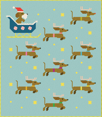 Dachshund Through the Snow | Paper Pattern | Art East Quilting Co.