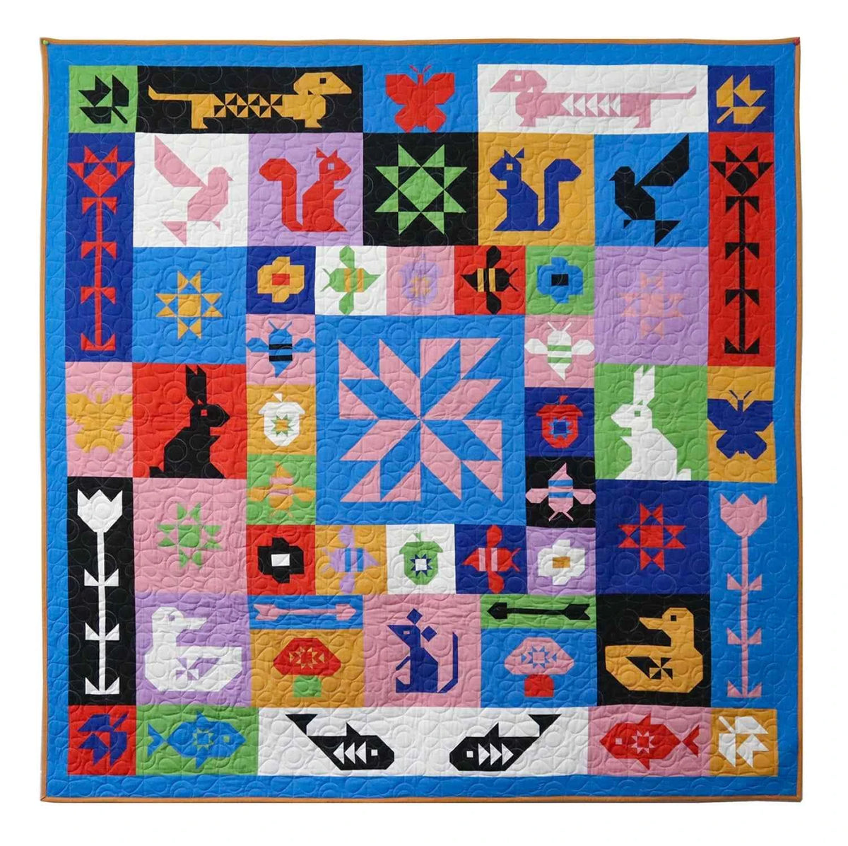 Folk Sampler The Complete Quilt Project | Paper Pattern | Art East Quilting Co.