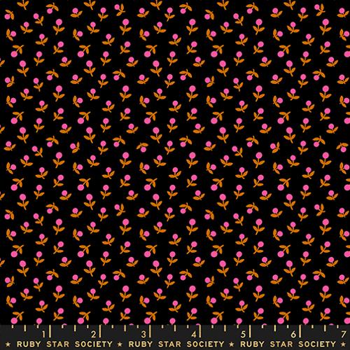 Ruby Star Society | 1-800-Calico | Sprout Ditsy Floral Blender Retro Black