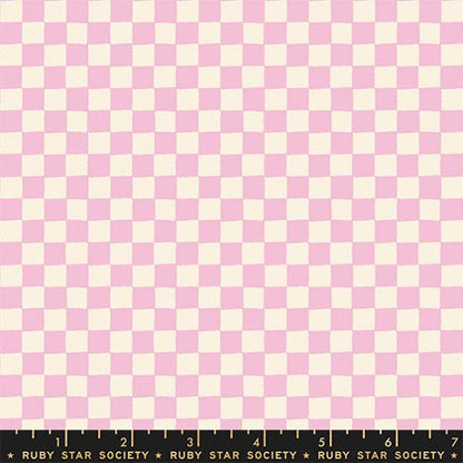 Ruby Star Society | 1-800-Calico | Block Print Checks Peony