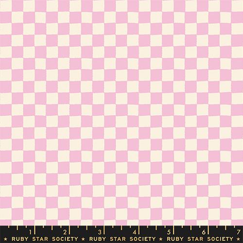 Ruby Star Society | 1-800-Calico | Block Print Checks Peony