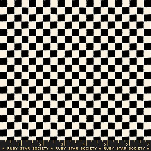 Ruby Star Society | 1-800-Calico | Block Print Checks Black