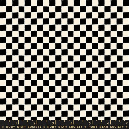 Ruby Star Society | 1-800-Calico | Block Print Checks Black