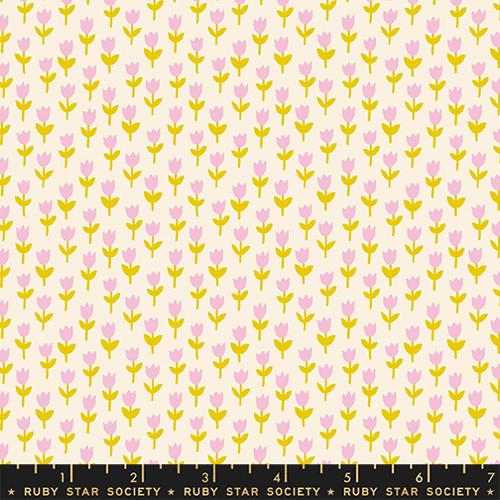 Ruby Star Society | 1-800-Calico | Tulips 30's and Retro Floral Blender Natural