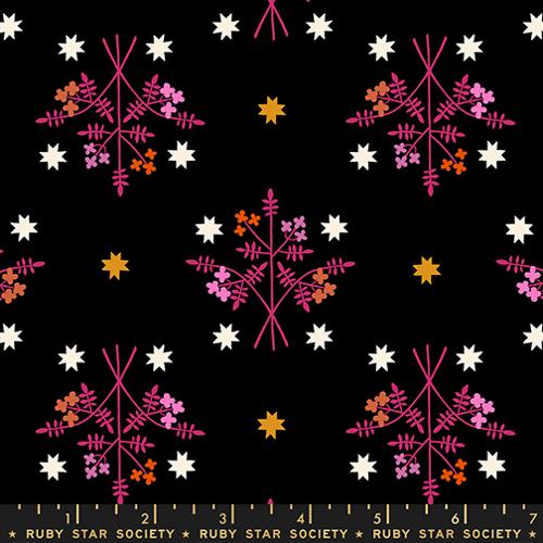 Ruby Star Society | 1-800-Calico | Bouquet Florals Retro Black