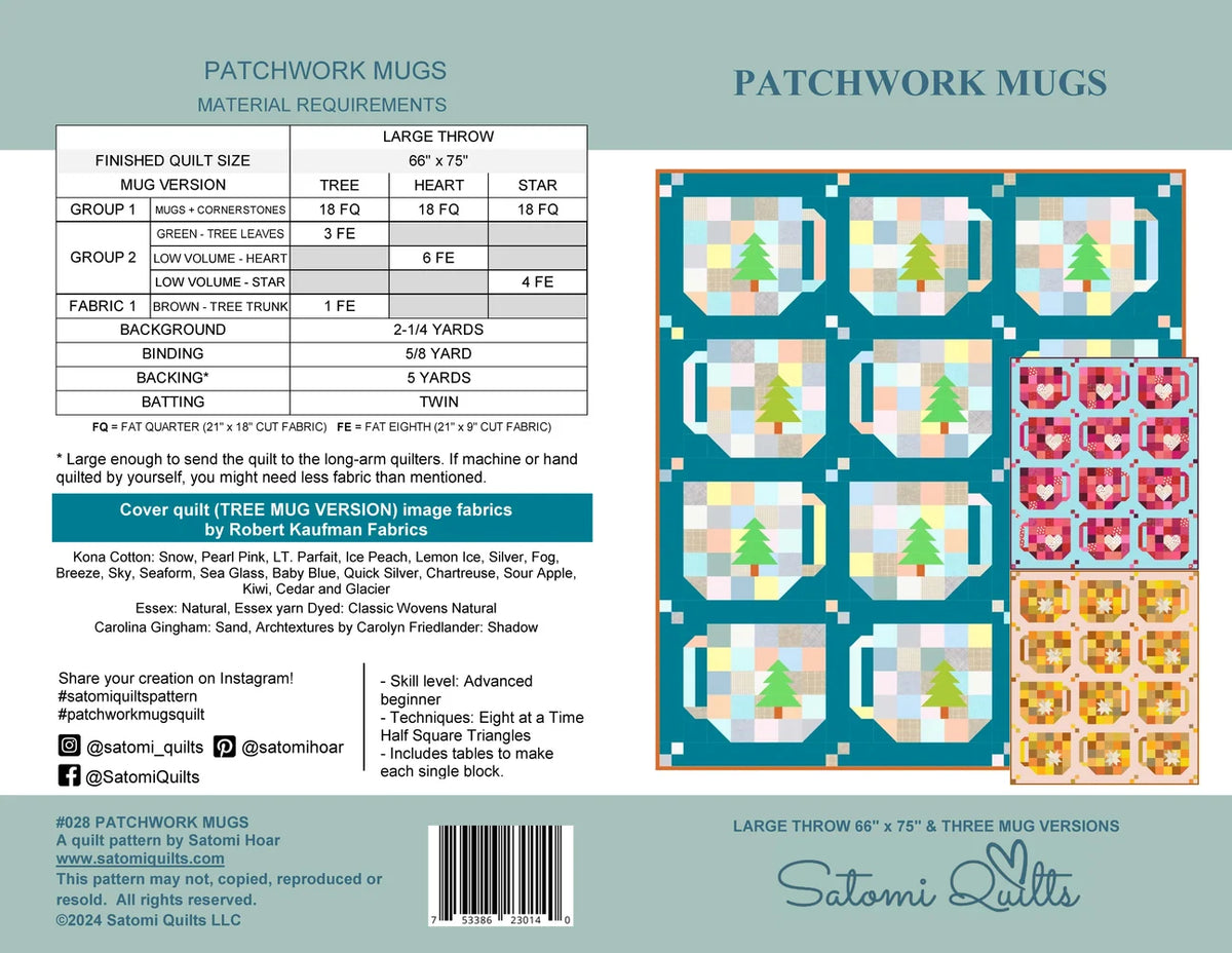 Satomi Quilts |Patchwork Mugs