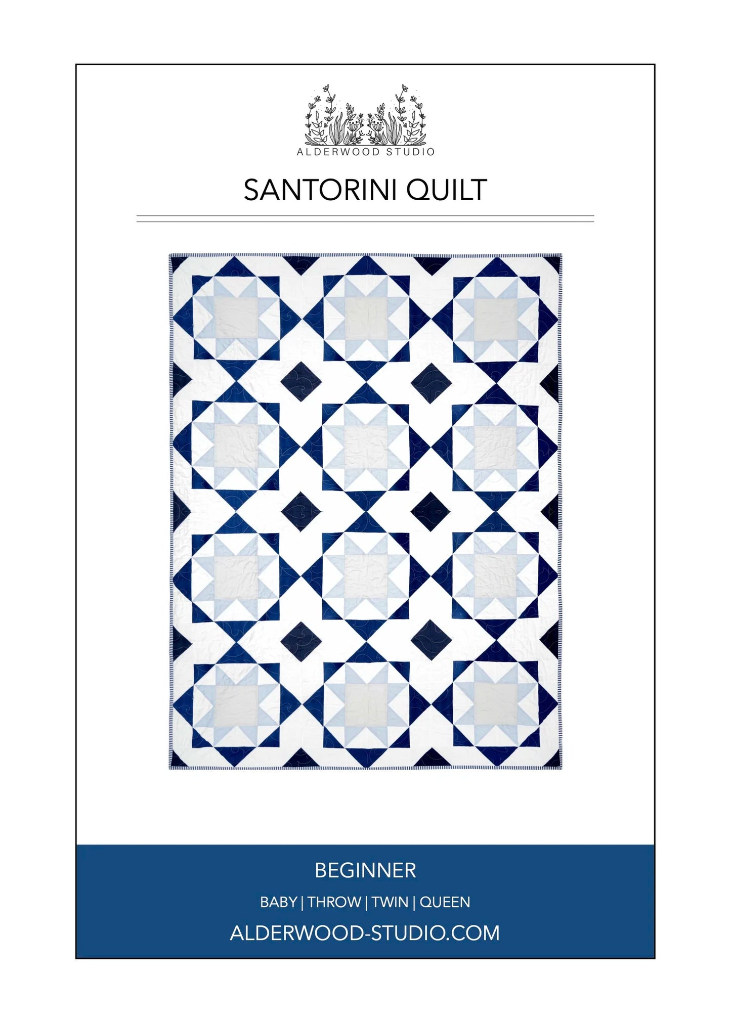 Santorini Quilt Pattern-Alderwood Studios