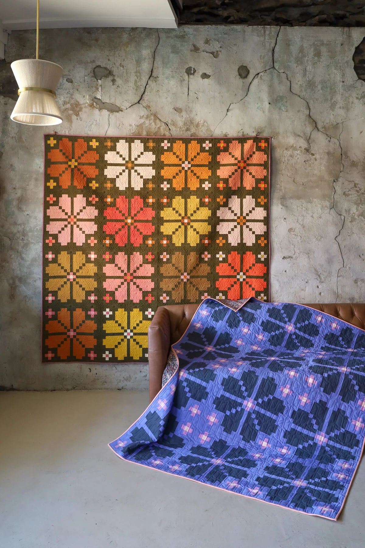 Knitted Blooms-Lo & Behold Stitchery-Printed Pattern