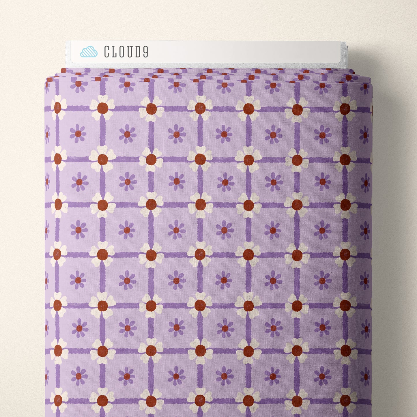 Ditzy Daisy Squared -Retro Meadow-Sophie Rowe for Cloud9