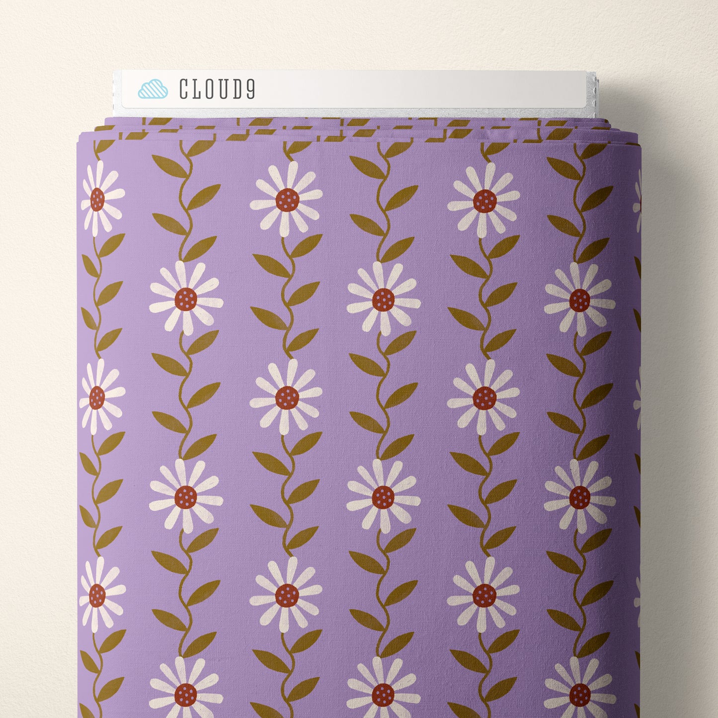 Ditzy Daisy Purple-Retro Meadow-Sophie Rowe for Cloud9