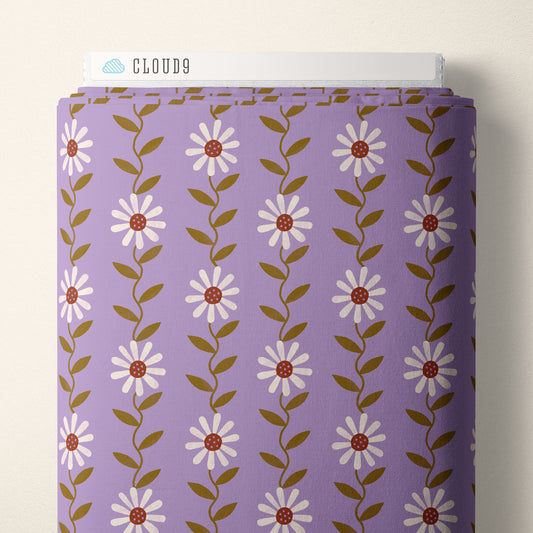 Ditzy Daisy Purple-Retro Meadow-Sophie Rowe for Cloud9