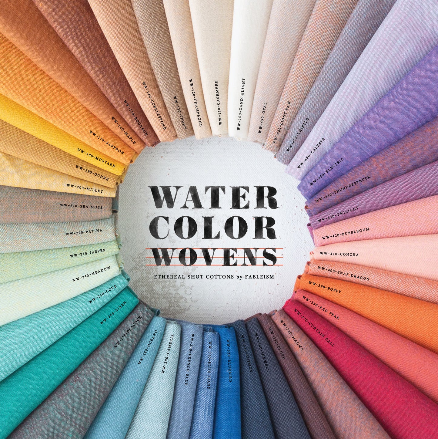 Watercolor Woven-Electric