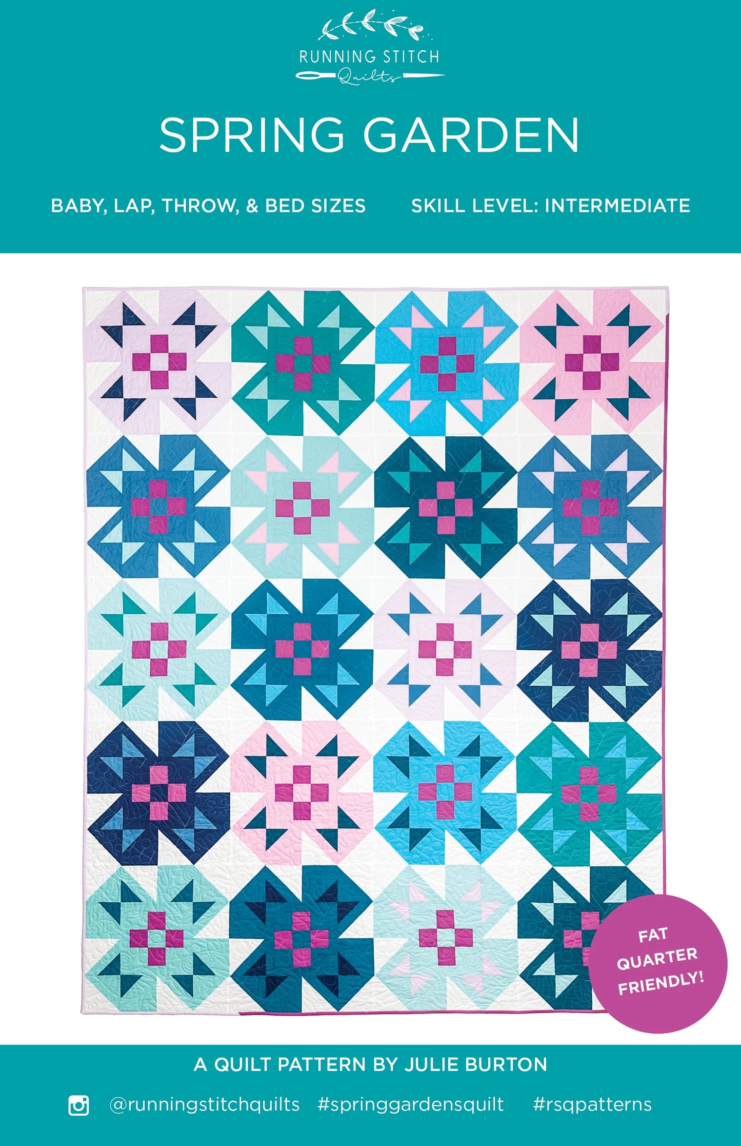Spring Garden Quilt- Printed Pattern
