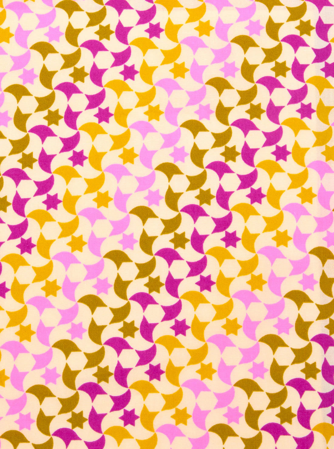 Petit Pan Printed cotton Zellige pink