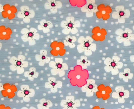 Petit Pan Tissu coton poplin Fleurs des îles nouvelles