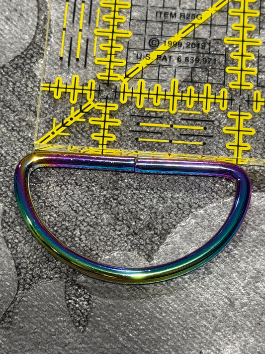 1.5 inch (38mm) Rainbow D ring 2 pack