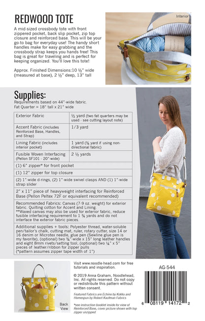 Redwood Tote-pattern