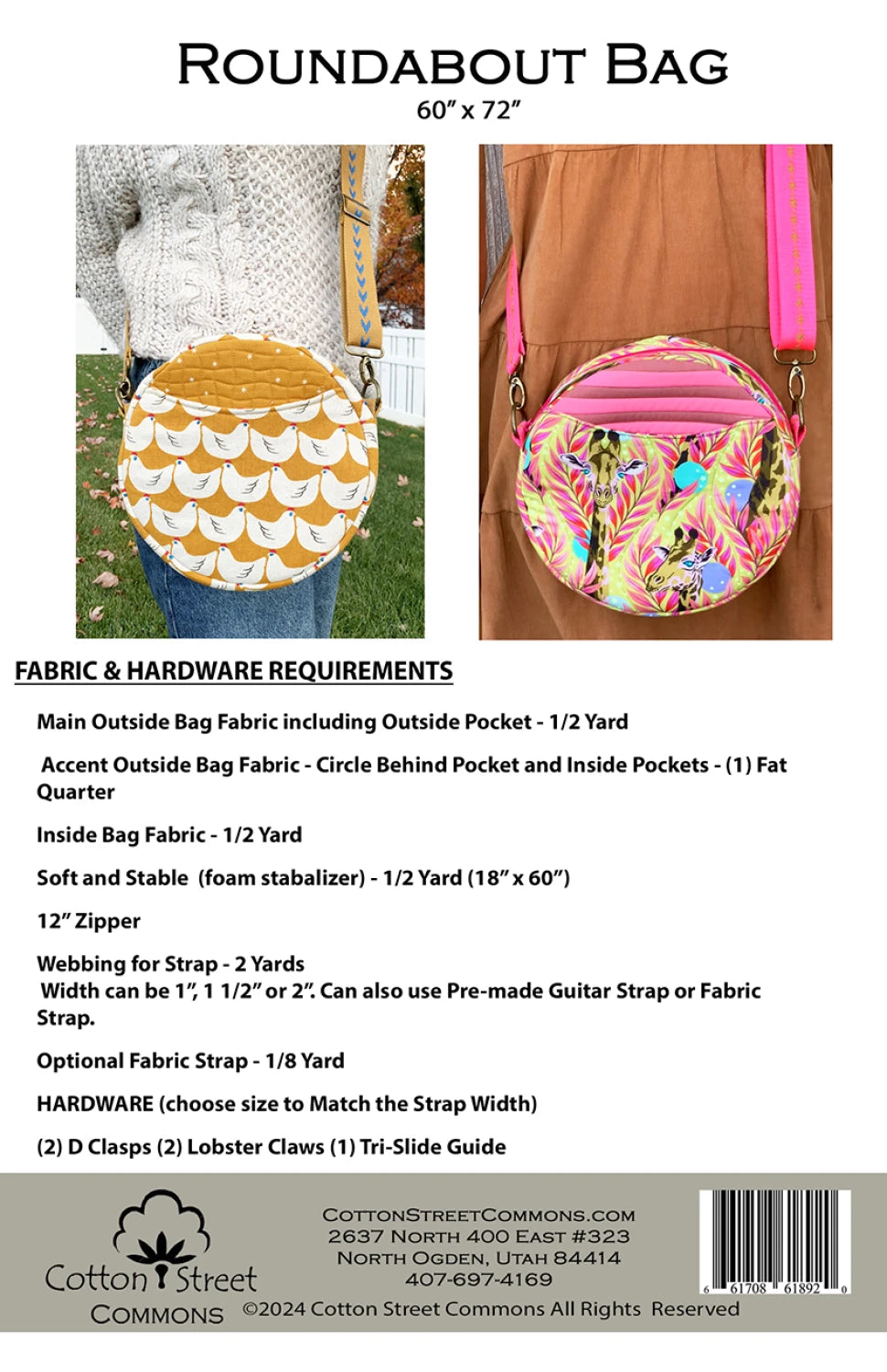 Roundabout bag- pattern