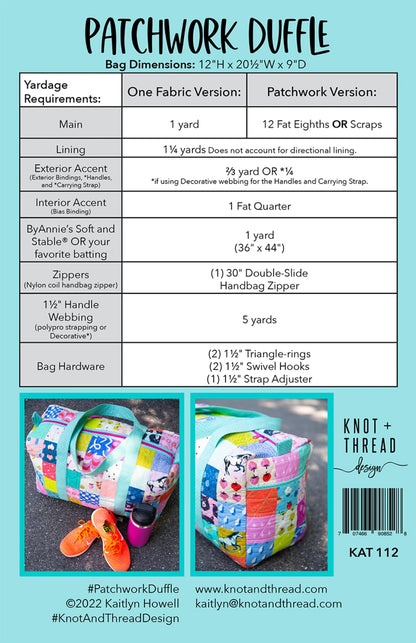 Patchwork Duffle 2.0- pattern