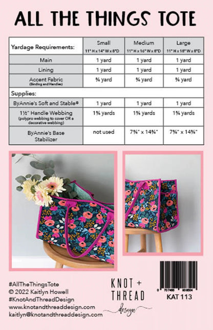 All The Things Tote- Patten