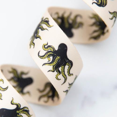Webbing 1.5" Mystery Ink- sold by the yard