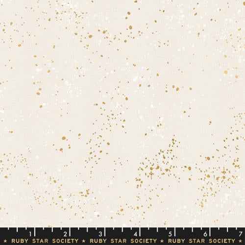Speckled Metallic White Gold
