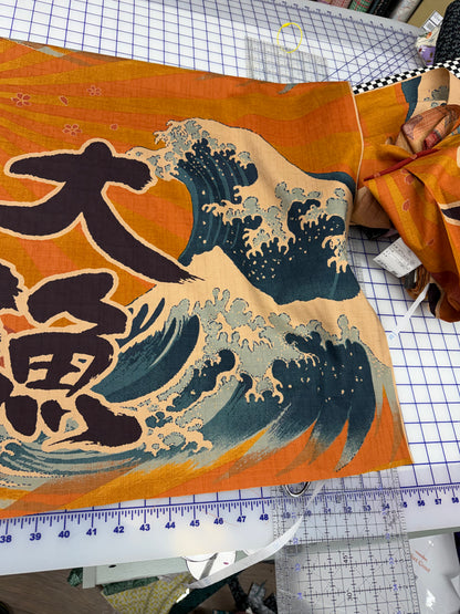 Orimono Japan: Kobayashi Japanese Fish Flag Panel Project by Cotton