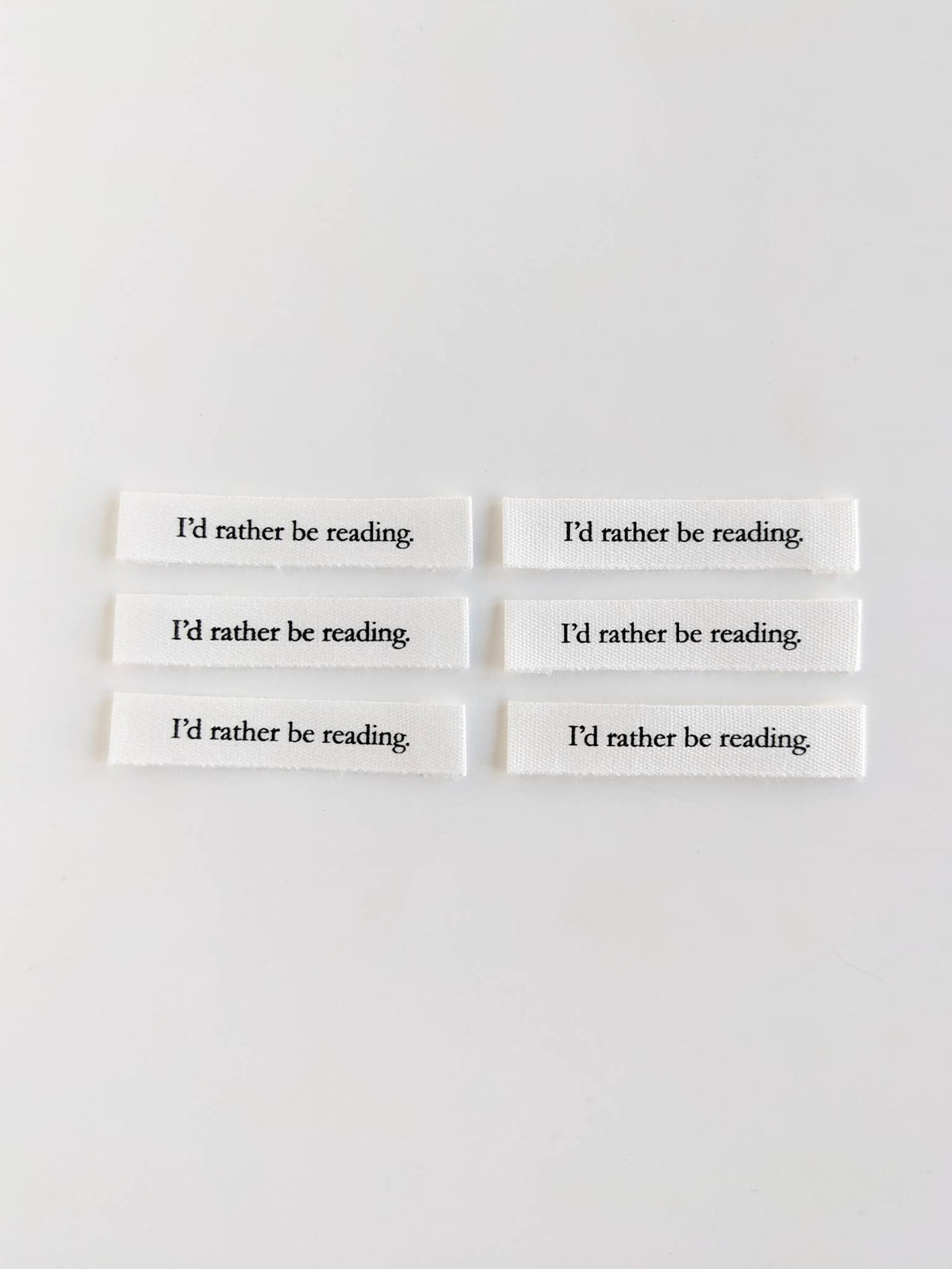 I'd Rather Be Reading | Cotton Luxe Labels