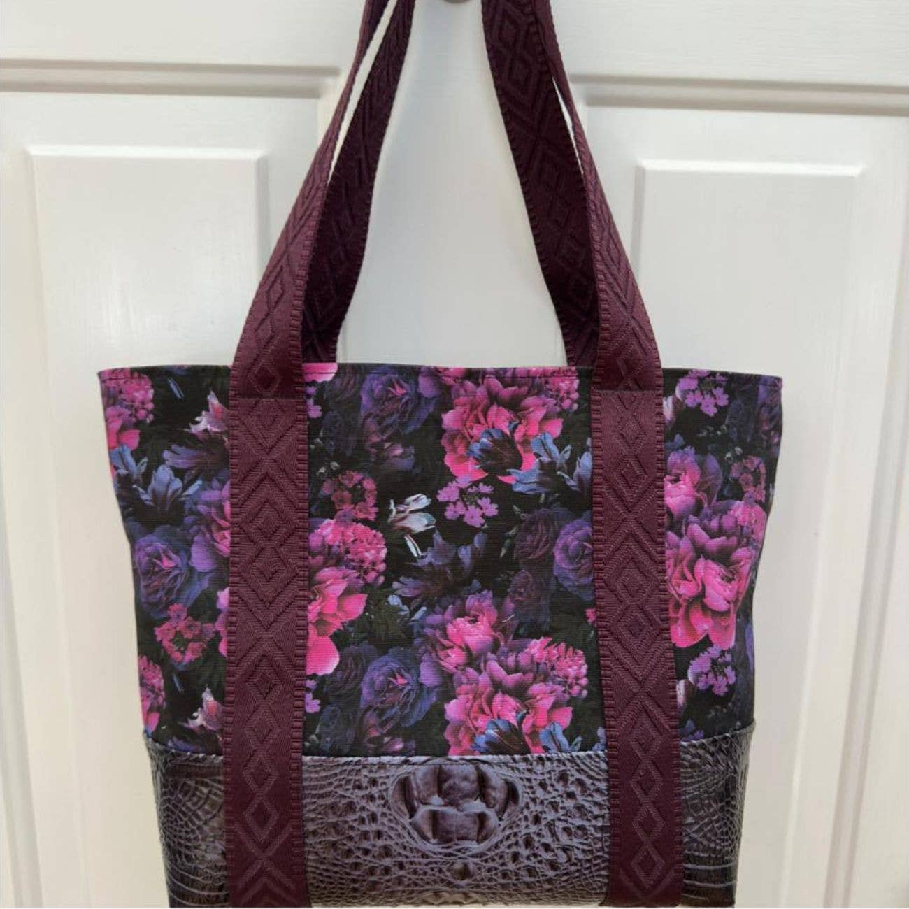 Merlot Wine Jacquard Webbing 1.5" Premium Woven Strap