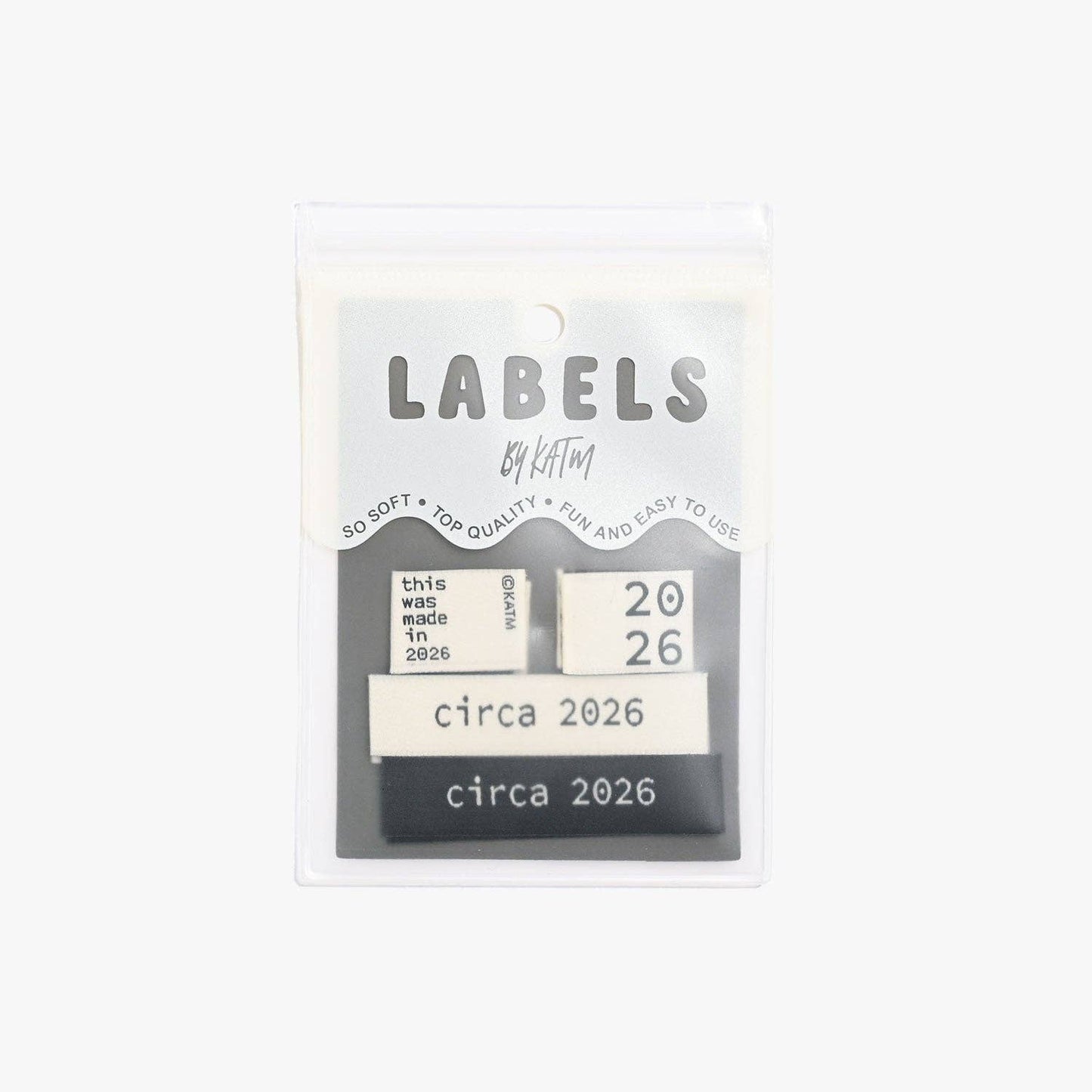 Circa 2026 Woven Labels | 6 labels per pack
