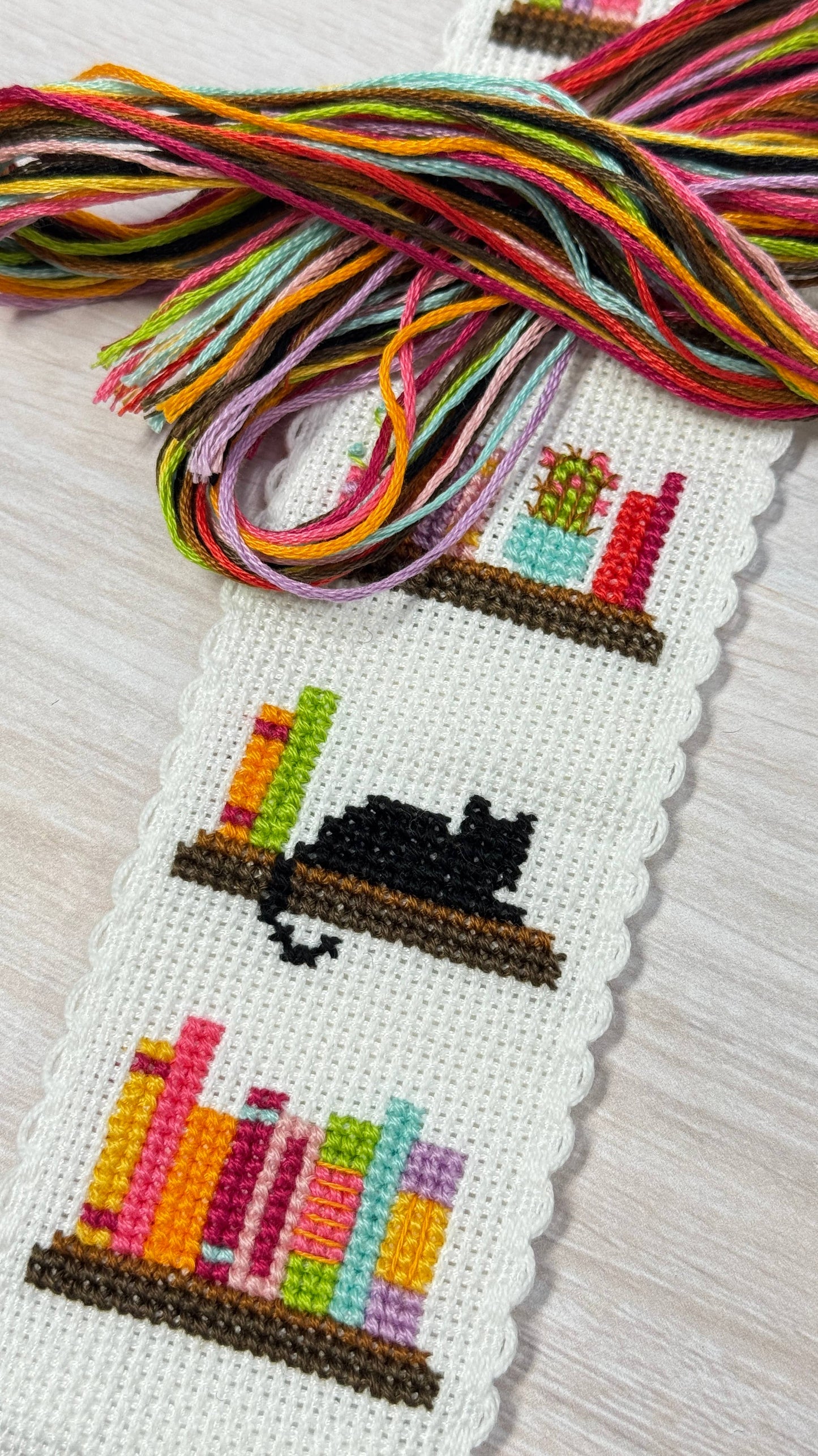 Mini Matchbox Kits - Book Lover Cross Stitch Bookmark Kit