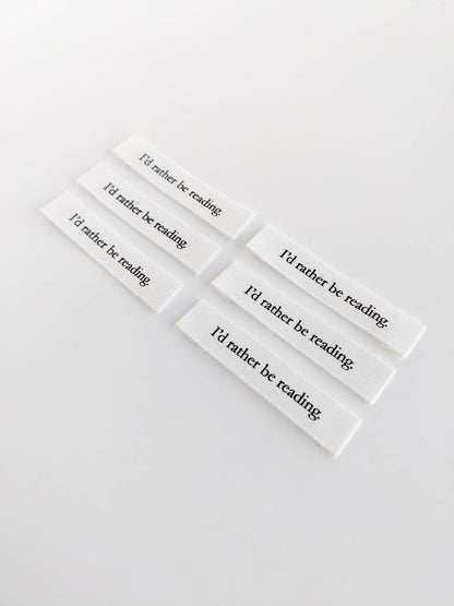 I'd Rather Be Reading | Cotton Luxe Labels