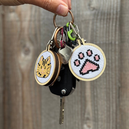 Mini Matchbox Kits - We're Like Two Peas in a Pod! Mini Matchbox Cross Stitch Kit