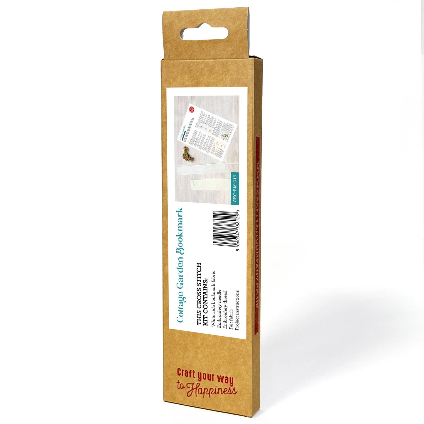 Mini Matchbox Kits - Cottage Garden Cross Stitch Bookmark Kit