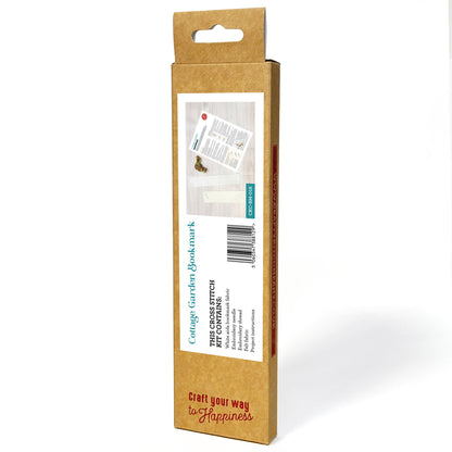 Mini Matchbox Kits - Cottage Garden Cross Stitch Bookmark Kit