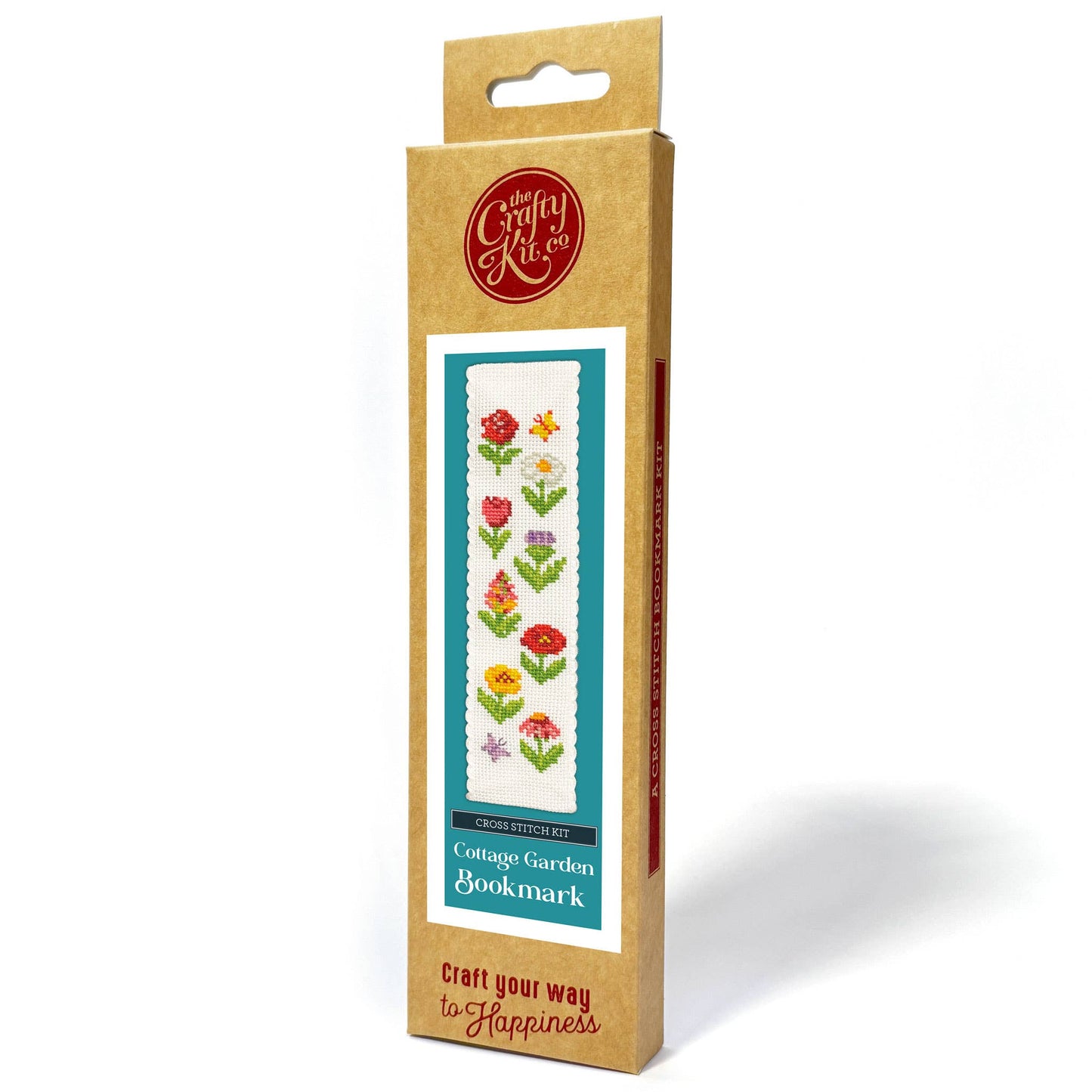 Mini Matchbox Kits - Cottage Garden Cross Stitch Bookmark Kit